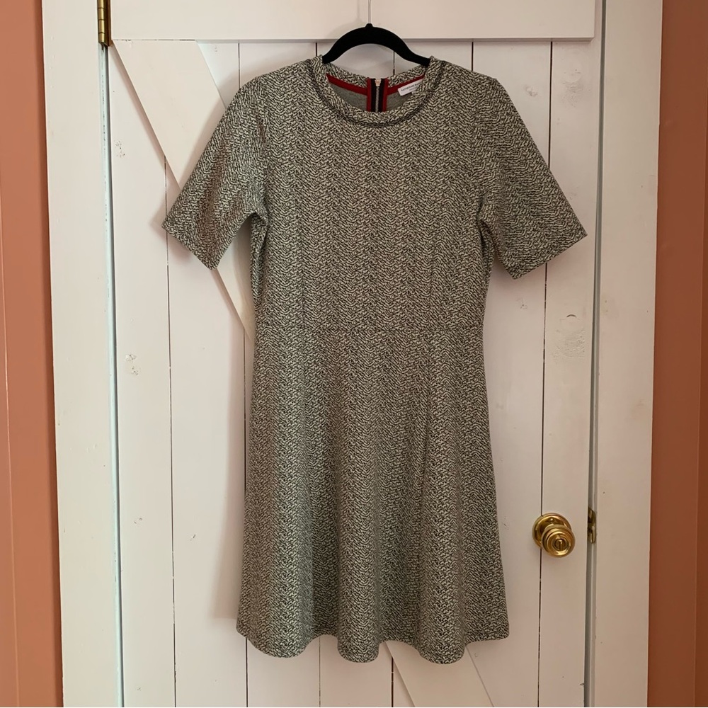 Black & White Skater Dress Short Sleeve Sun Dress Sundress